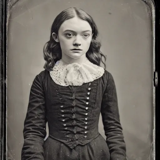 Image similar to daguerreotype ambrotype of sadie sink's father in dirty suit, highly detailed,