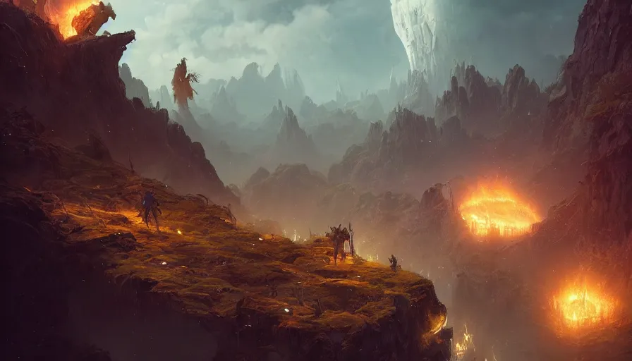 Image similar to epic fantasy, by artgem and greg rutkowski and beeple, trending on artstation, 8 k