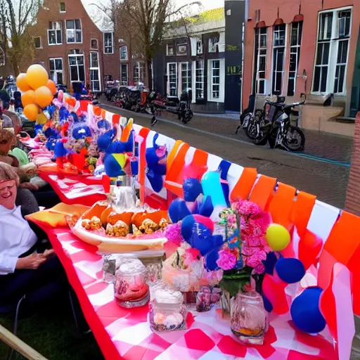 Prompt: Dutch birthday party