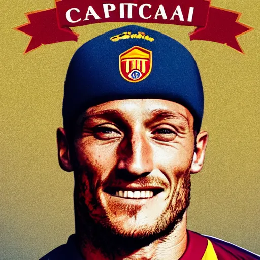 Prompt: Francesco totti as capatin america