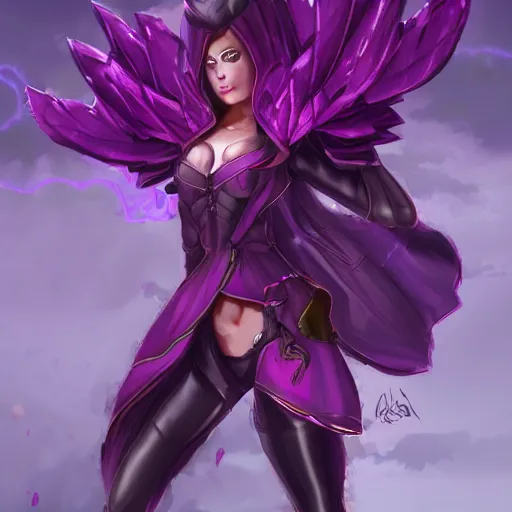 Image similar to purple scarlet storm, artstation