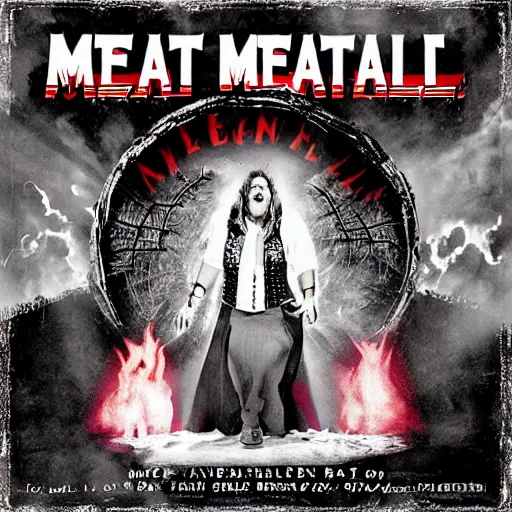 Image similar to meatloaf bat out of hell album 3
