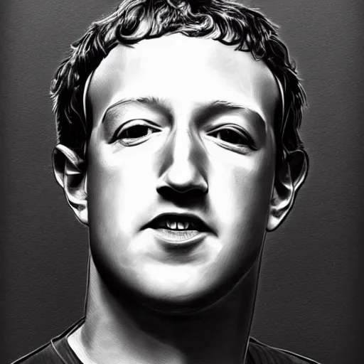 Image similar to pattent drawings of Mark Zuckerberg face