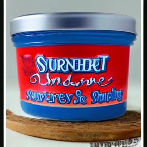 Image similar to smurf pudding