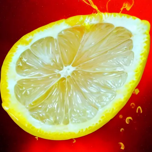 Image similar to lemon exploding