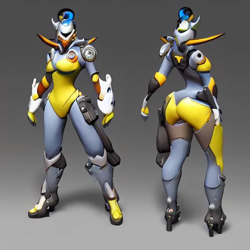 Prompt: overwatch character design Blizzard pixar 3d maya engine boost light overlay