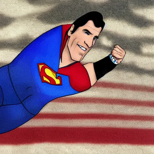 Image similar to joe biden as superman