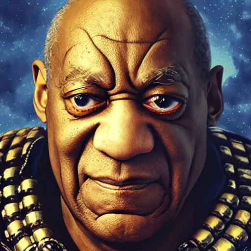 Image similar to Bill Cosby as the emperor of humanity from warhammer 40k, detailed face made by stanly artgerm lau, wlop, rossdraws, james jean, andrei riabovitchev ,marc simonetti