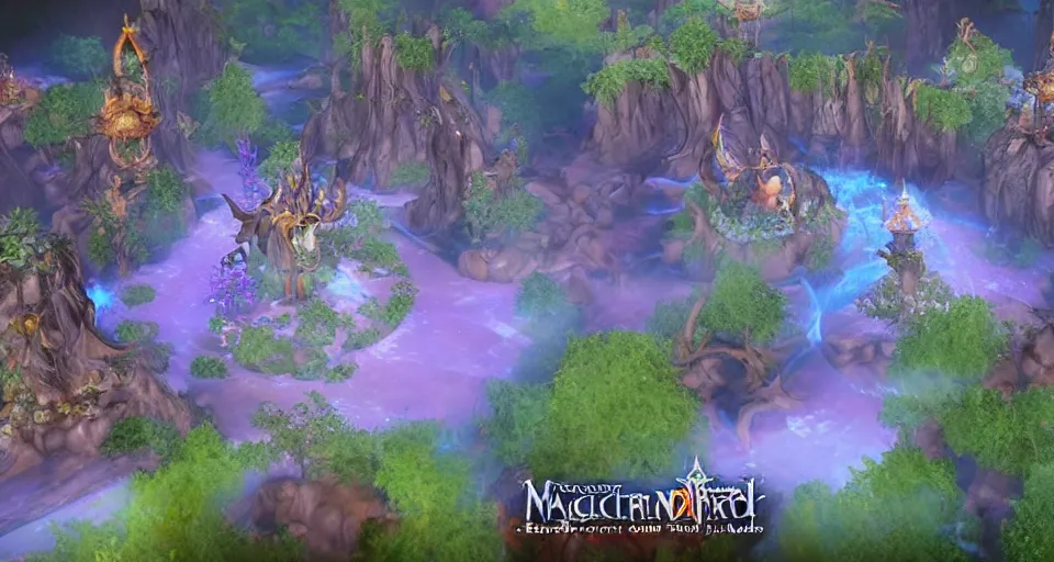 Image similar to Enchanted and magic forest, from NCSOFT