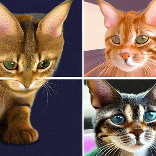 Image similar to a half cat, half dog image generated by an ai that looks real.