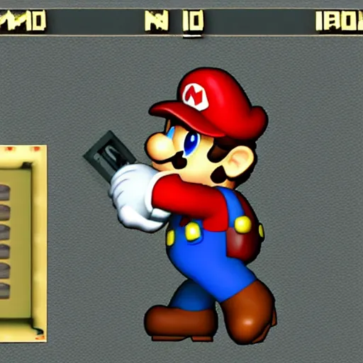 Image similar to lieutenant columbo in Super Mario 64, in game screenshot