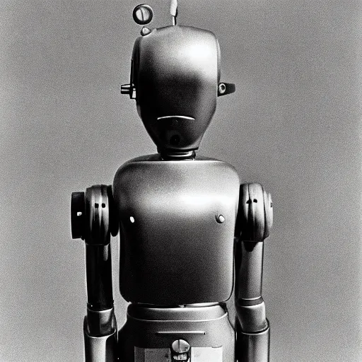 Image similar to robot by Diane Arbus