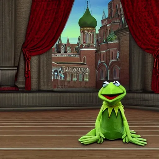 Image similar to Kermit at the Kremlin for the Nintendo Wii