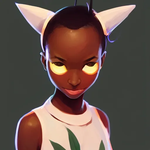 Prompt: face icon stylized minimalist an african girl in a pikatchu costume, loftis, cory behance hd by jesper ejsing, by rhads, makoto shinkai and lois van baarle, ilya kuvshinov, rossdraws global illumination