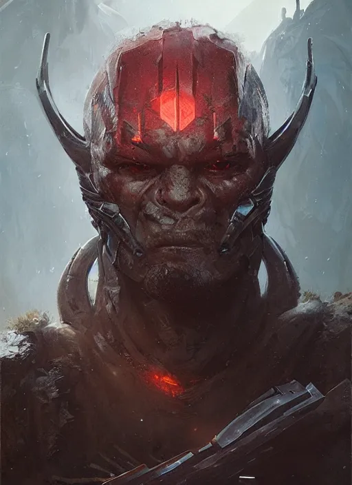 Image similar to A full portrait of a predator warrior, by dreadjim, Greg Rutkowski, , epic scifi character art, Exquisite detail, post-processing, low angle view, masterpiece, cinematic