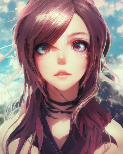 Prompt: saimin illustration of an anime girl's eyes bewitched by artgerm and wlop and greg rutkowski, digital art, extreme detail, realistic lighting, cinematic composition, concept art, sharp focus, colorful, photorealistic eyes, 8 k