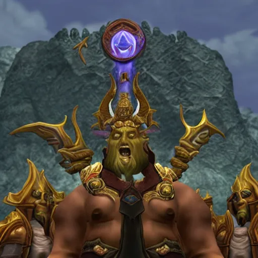 Prompt: donald trump as old god y'shaarj in world of warcraft