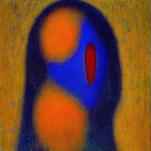 Image similar to pareidolia by Odilon Redon