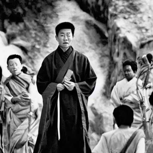 Image similar to Priest Tripitaka on a pilgrimage to India to fetch holy scriptures and save the world, Movie Still