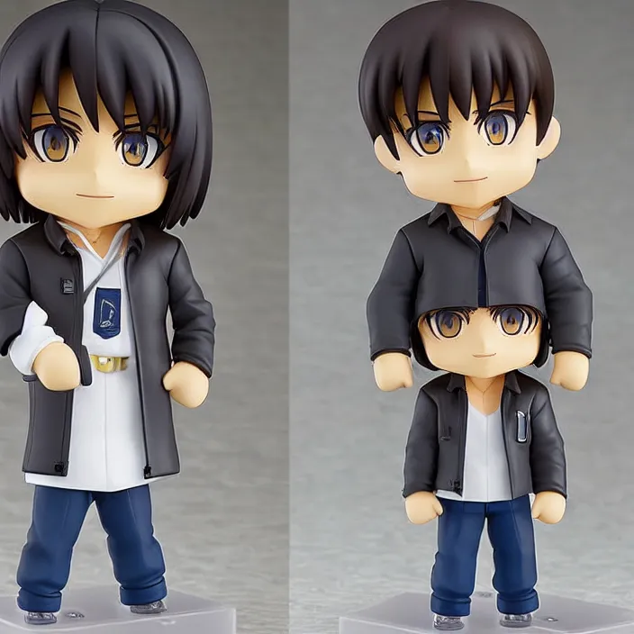 Prompt: joey tribbiani, an anime nendoroid of joey tribbiani, figurine, detailed product photo