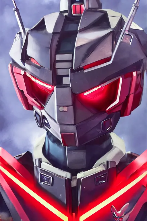 Image similar to drdisrespect as a gundam, 4 k, hd 2 0 2 2 3 d cgi rtx hdr style chrome reflexion glow fanart, global illumination ray tracing hdr fanart arstation by ian pesty by jesper ejsing pixar and disney unreal zbrush central hardmesh