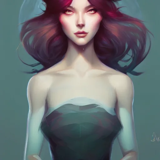 Image similar to a portrait of a beautiful model, art by lois van baarle and loish and ross tran and rossdraws and sam yang and samdoesarts, digital art, highly detailed, intricate, sharp focus, Trending on Artstation HQ, deviantart, unreal engine 5, 4K UHD image