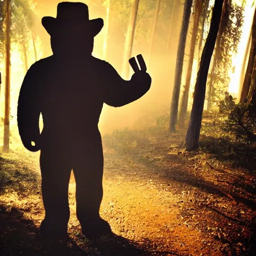 Image similar to Smokey the Bear in Portugal