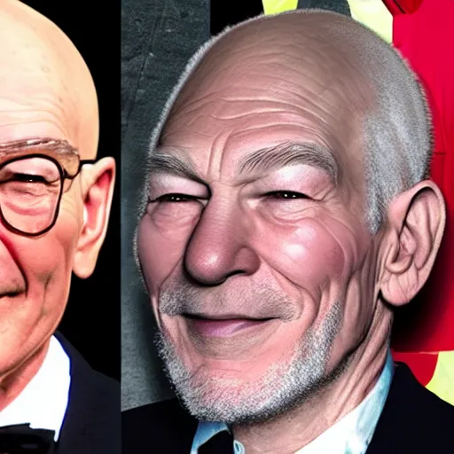 Image similar to patrick stewart mixed with ian mckellen