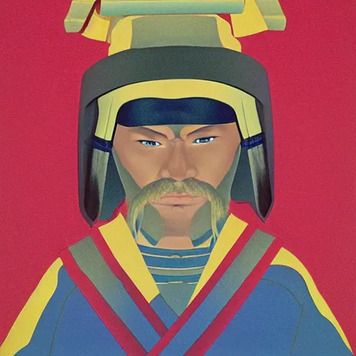 Image similar to A Polish samurai, Y2K, portrait, by Mariko Mori