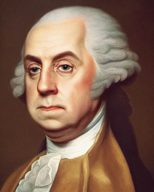 Image similar to upper body portrait of paul giamatti! as united states president george washington, 1 7 9 5, paul giamatti, official portrait, oil on canvas by anton otto fischer, trending on artstation