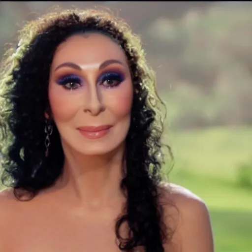 Image similar to a still of cher