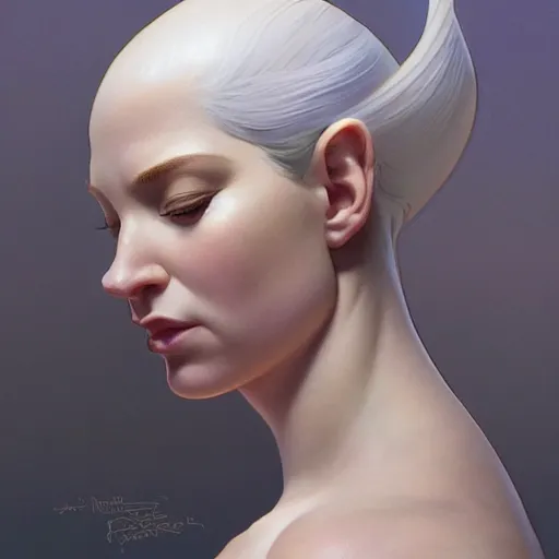 Prompt: side view portrait of a homer simpson goddess, atmosphere, intricate, elegant, highly detailed, digital painting, artstation, concept art, smooth, sharp focus, illustration, art by artgerm and greg rutkowski and alphonse mucha and william - adolphe bouguereau