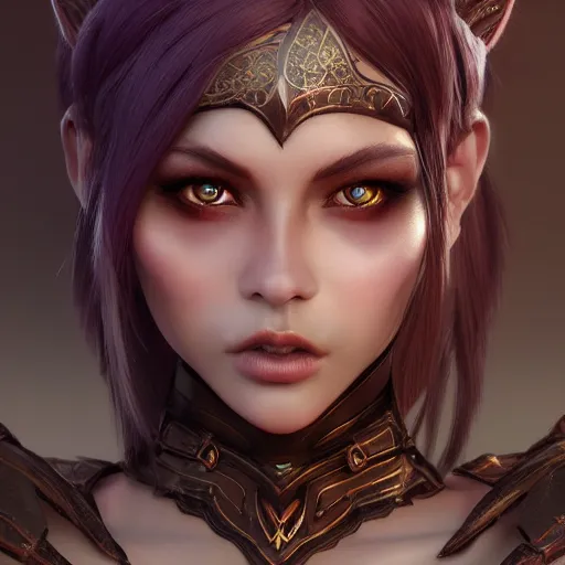 fantasy young female dark elf warrior, made by Stanley | Stable ...