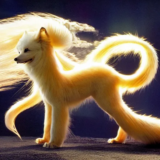 Image similar to national geographic professional photo of ninetales, award winning