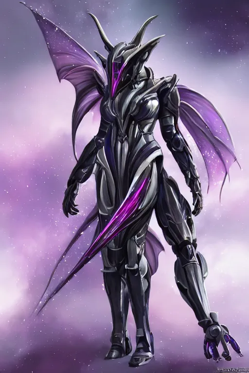 Prompt: galactic hyperdetailed elegant beautiful stunning giantess anthropomorphic mecha sexy female dragon goddess, sharp spines, sharp metal ears, smooth purple eyes, smooth fuschia skin, silver armor, bigger than galaxy, epic proportions, epic scale, epic size, warframe fanart, destiny, furry, dragon art, goddess art, giantess art, furaffinity, octane render