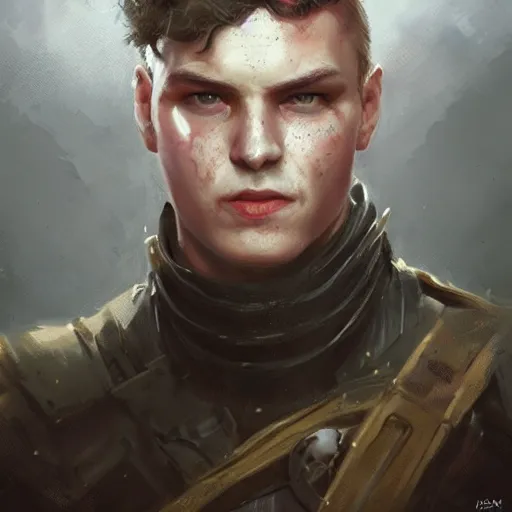 Image similar to valery sablin the forgotten hero, colourised, face portrait, epic, military art, fantasy, dieselpunk, hd shot, digital portrait, beautiful, artstation, comic style, by artgerm, guy denning, jakub rozalski, magali villeneuve and charlie bowater