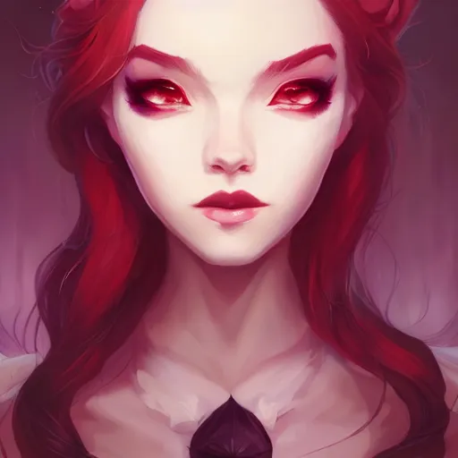 Prompt: a portrait of a beautiful vampire, art by lois van baarle and loish and ross tran and rossdraws and sam yang and samdoesarts and artgerm, digital art, highly detailed, intricate, sharp focus, Trending on Artstation HQ, deviantart, unreal engine 5, 4K UHD image