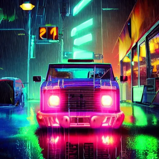 Image similar to splashes of neon, electric, character art made out of rain, trending on artstation, epic composition, emotional, beautiful, rendered in octane, unreal engine, depth of field, ray tracing, highly detailed, realistic