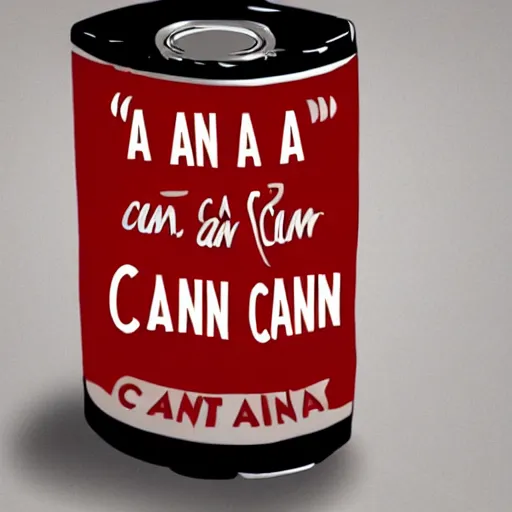 Prompt: can a can can itself if it cant because a can cant can itself