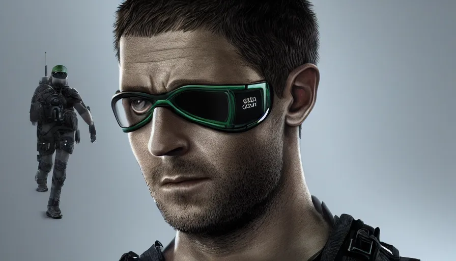 Image similar to eden hazard is sam fisher, black background, hyperdetailed, artstation, cgsociety, 8 k