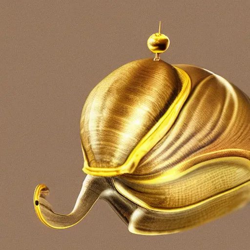 Image similar to A snail wearing a golden crown, high detail photo, 8k, digital art