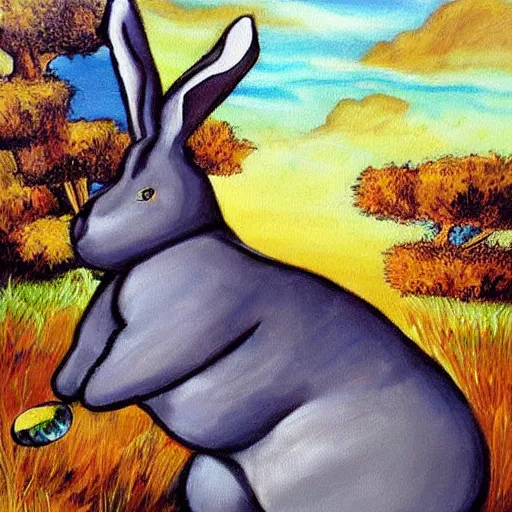 Prompt: beautiful epic painting of Big Chungus