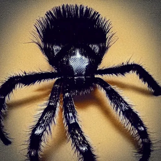 Prompt: justin bieber as a tarantula