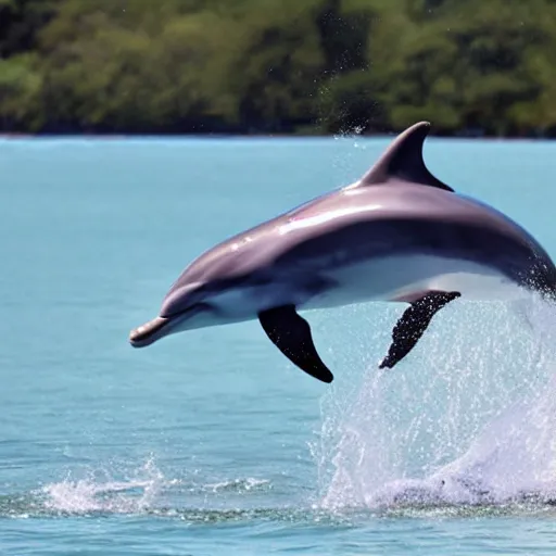 Image similar to a dolphin playing baseball