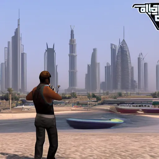 Image similar to gta : dubai, smooth