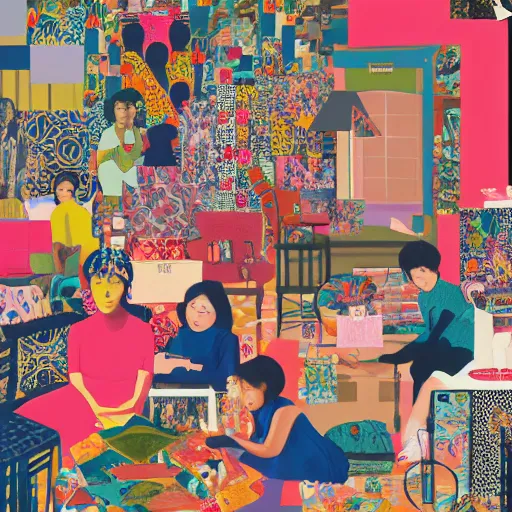 Prompt: Everything Everywhere All At Once in the style of Naomi Okubo, serious, dramatic