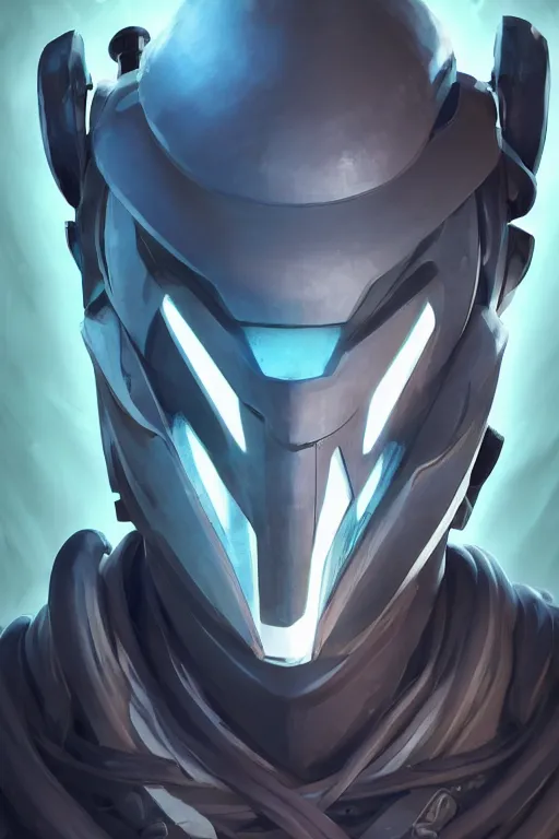 Image similar to epic mask helmet robot ninja portrait stylized as fornite style game design fanart by concept artist gervasio canda, behance hd by jesper ejsing, by rhads, makoto shinkai and lois van baarle, ilya kuvshinov, rossdraws global illumination radiating a glowing aura global illumination ray tracing hdr render in unreal engine 5