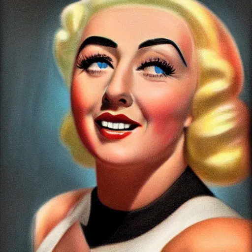 Image similar to a 1 9 3 0 s ultra - realistic color portrait. happy, healthy, beautiful, smiling, young, sporty, blonde, blue - eyed symmetric liz taylor in decent athletic wear. hyper - realistic detailed drawing