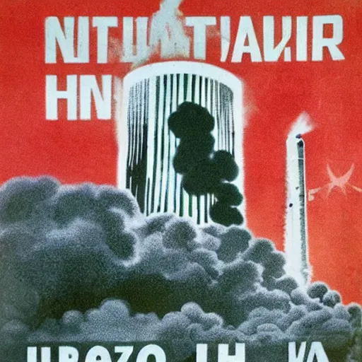 Image similar to pro - nuclear war propaganda by the soviet union