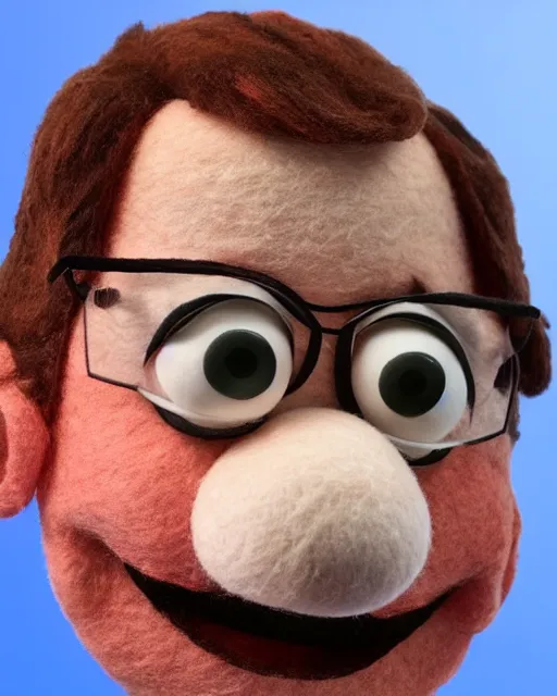 Prompt: mariano rajoy as a muppet. highly detailed felt. hyper real photo. 4 k.